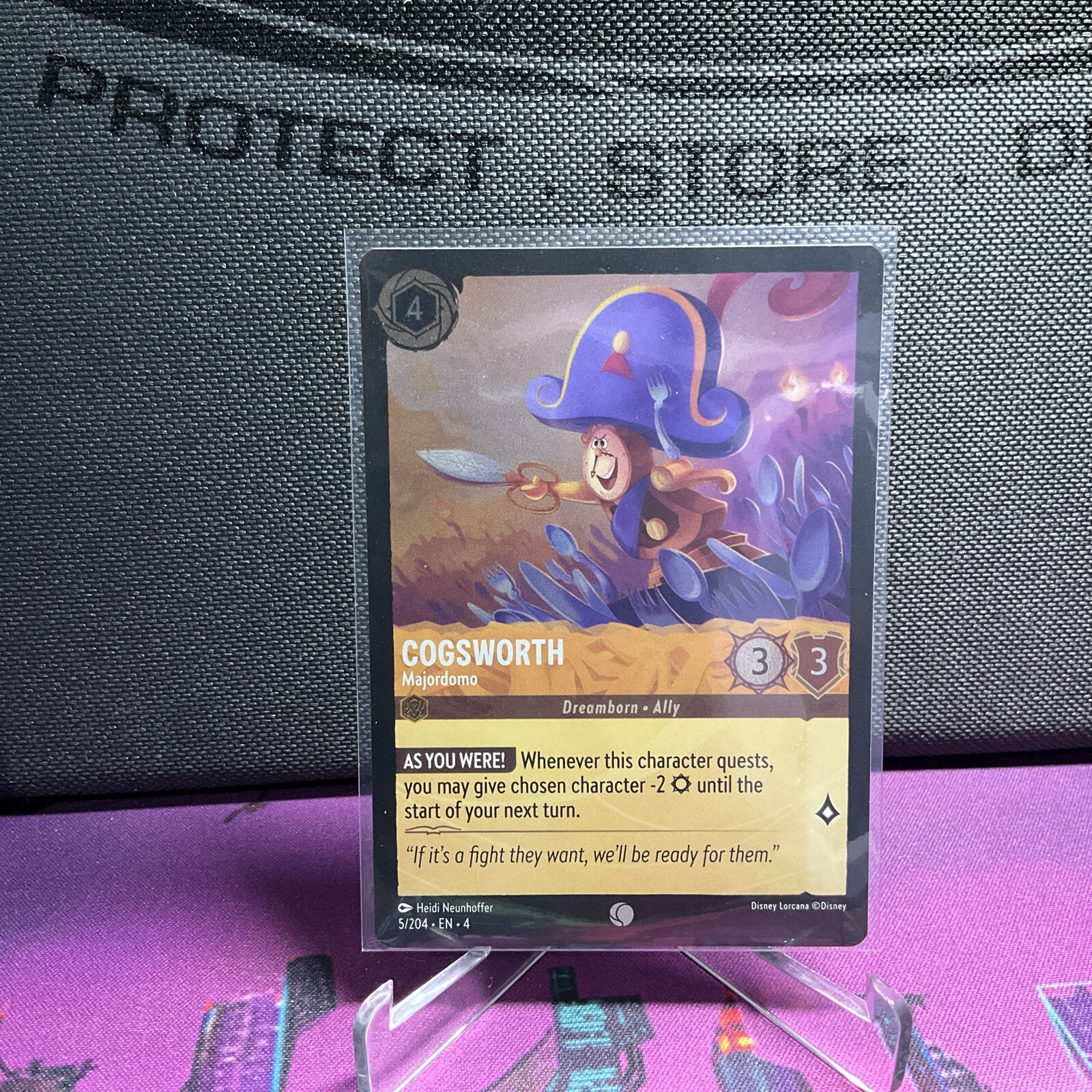Disney Lorcana TCG Cogsworth 5/204 Regular Common Ursula's Return NM