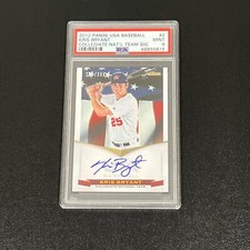 2012-13 Panini USA Baseball #2 273/399 Kris Bryant Signed Card PSA 9 USA Basebal