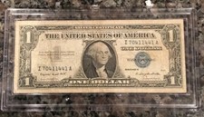 1957A Star note ,blue seal $1 BILL ,Circulated I70411441A