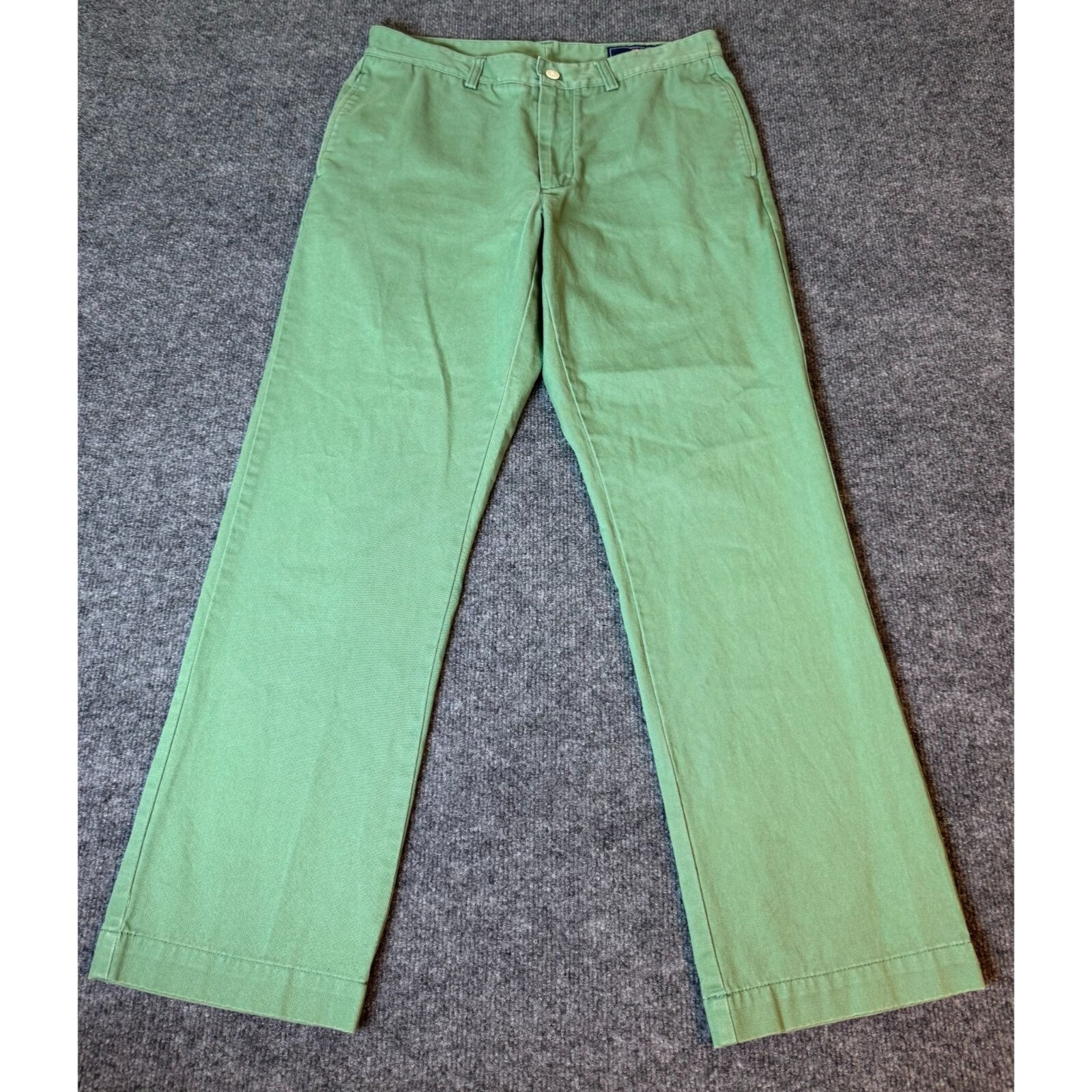 Vineyard Vines Slim Fit Club Pant Men 32x29 Green Twill Preppy Chinos