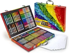 Art Case Coloring Set 140 Ct Bulk Markers Crayons Colored Pencils Kids Gifts Toy