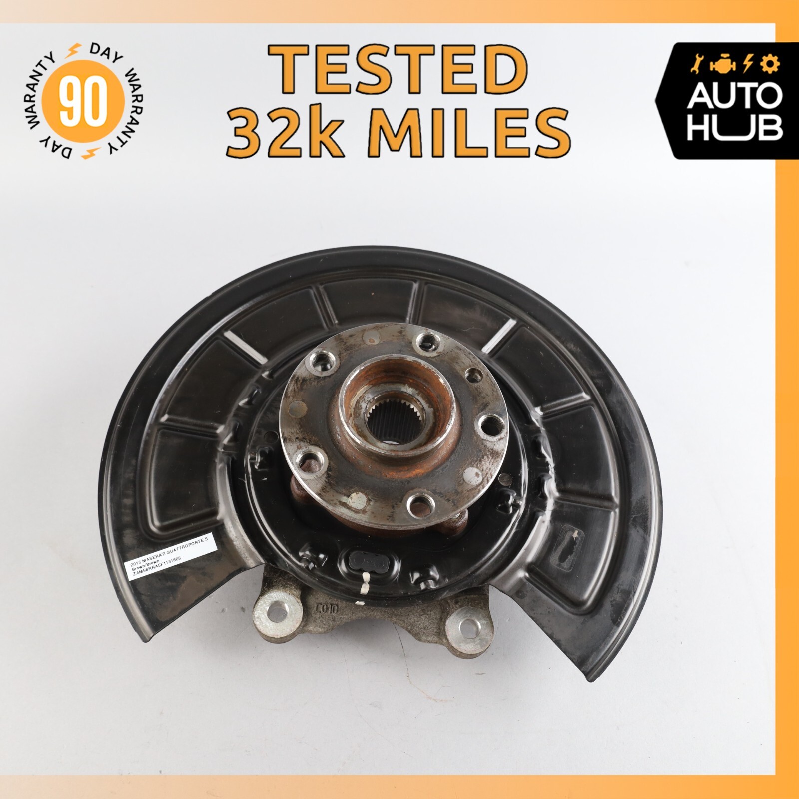 14-17 Maserati Quattroporte M156 SQ4 Rear Right Side Spindle Knuckle Hub OEM 32k
