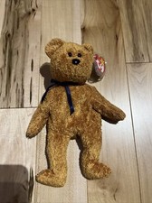 Ty Beanie Baby Fuzz The Bear 1998/1999 Rare With Tag Errors
