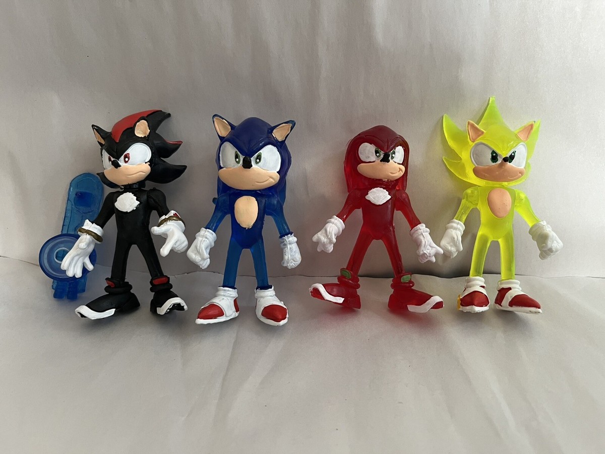 Pack of 4 Sonic The Hedgehog Figure 4” Sonic The Hedgehog Mexican