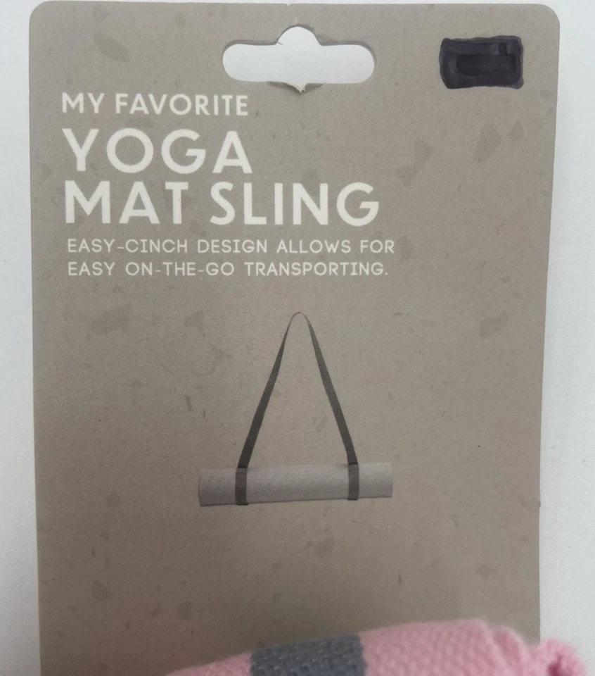 Ejercicio Yoga Estera Eslinga Portador Entrenamiento Yoga Rosa Gris Estera Correa Cinturón Fitness Foto 2 de 4