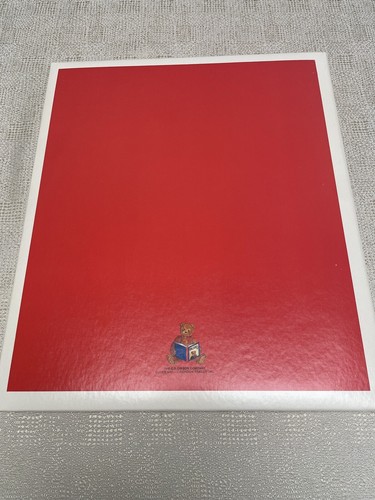 Vintage Reading Teddy Bear Hardcover Scrapbook C. R. Gibson Unused Red White - Picture 2 of 8