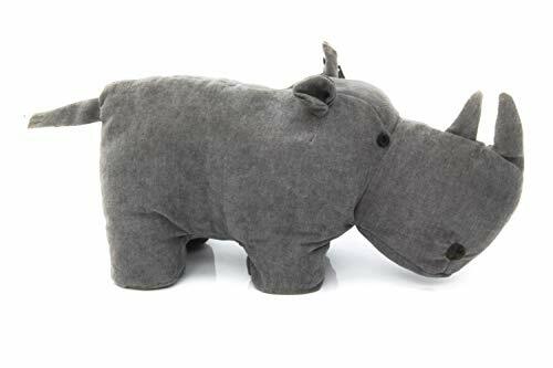 Nashorn Türstopper 30 cm ~ Grau Nashorn Wildtiere Tier Neuheit Türstopper - Bild 1 von 1