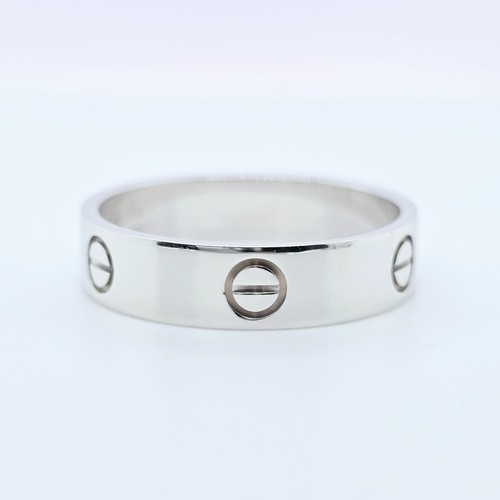 Cartier Love Ring, Classic Model, 18ct White Gold, Size 66/ Size W 1/2