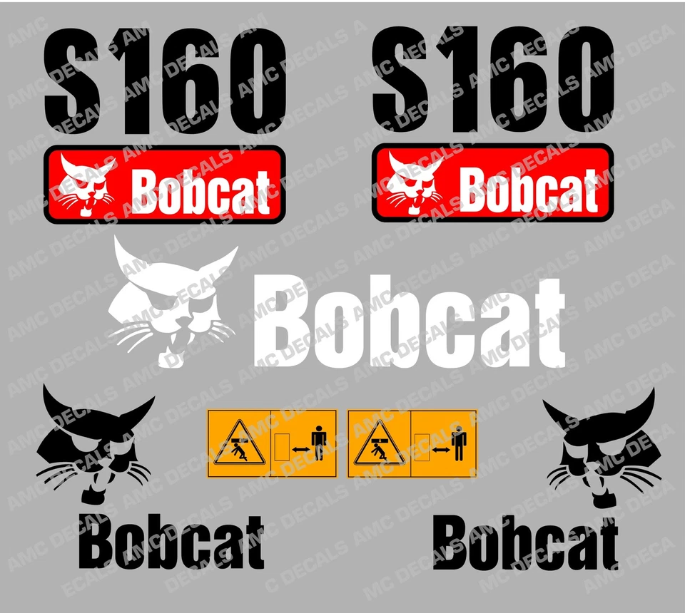 BOBCAT S160 SKID STEER DECAL STICKER SET - image 1 of 1