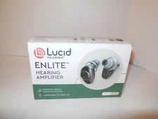 New Lucid Hearing  Enlite OTC Hearing Aids Black 10043 Hearing Amplifier