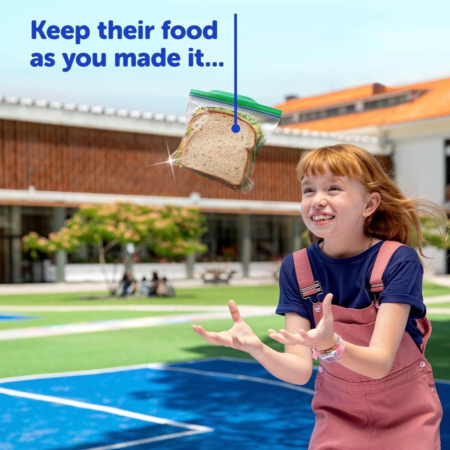 XL - Sandwich And Snack Bags - EasyGuide Texture, Grip 'n Seal - 90 Plastic Bags