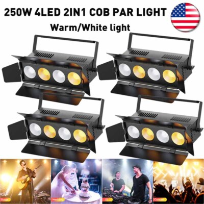 250W COB LED Par Light DMX Stage DJ Audience Blinder Light Warm White Cold White