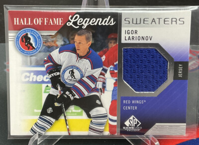 Igor Larionov 2021-22 SP Game Used #HOF-IL Hall of Fames Legends Sweater