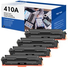 4Pack CF410A Black Toner Cartridge For HP 410A LaserJet Pro M452dw M452dn M452nw