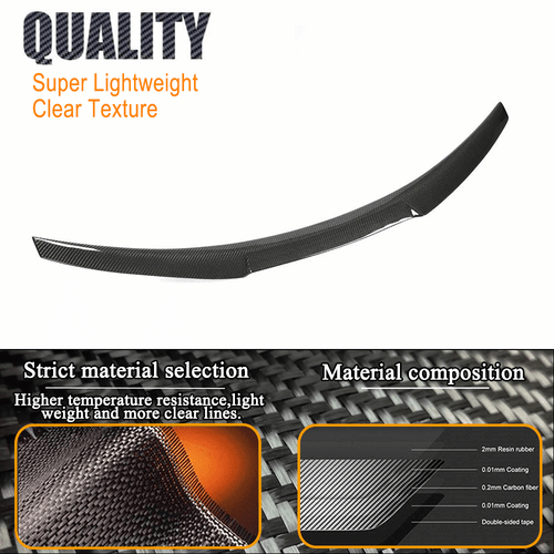 Spoiler posteriore in carbonio per BMW SERIE 2 F87 M2 F22 220i 228i M235i M240i Coupè 2014-2019 - Foto 7 di 11