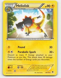 Heliolisk 30/119 XY Phantom Forces Rare Deck Exclusive
