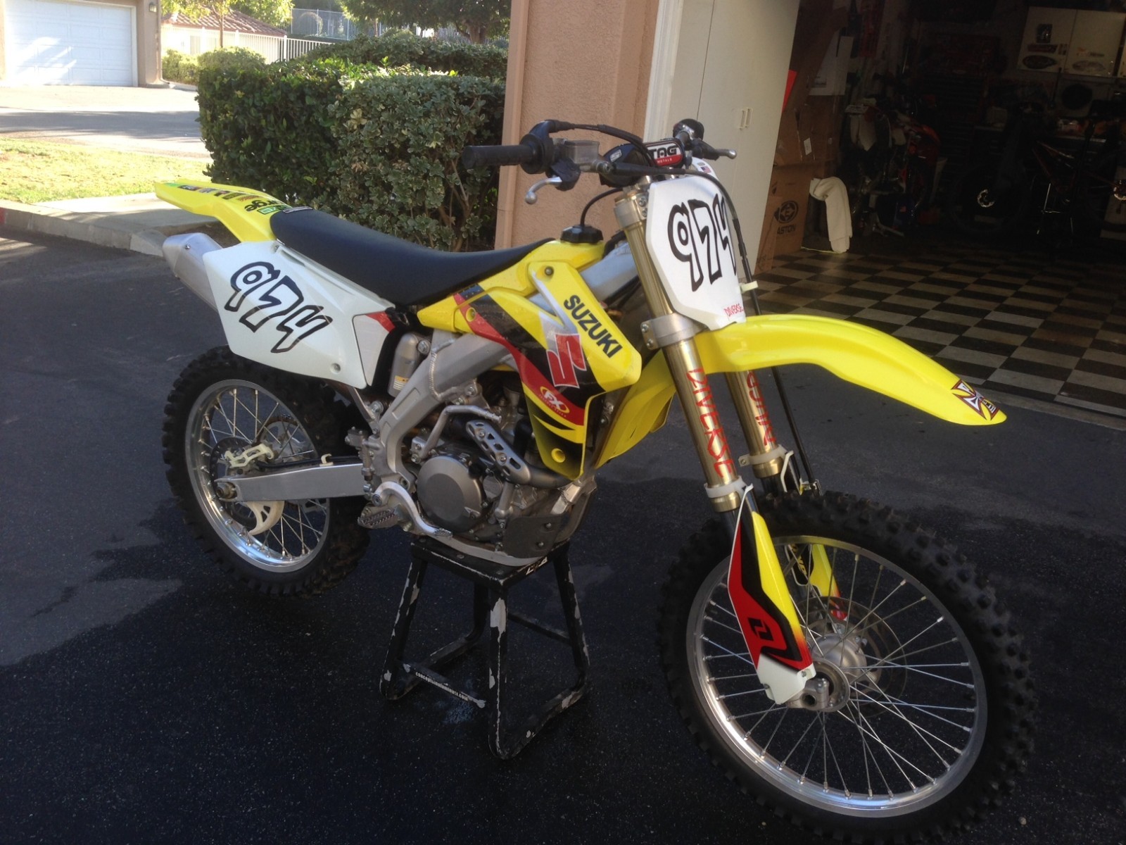 Custom Racing Number Plate Stickers - Set Of 3 Vinyl Decals For MX, ATV, Go Kart, Dirt Bike 4 thumbnail image