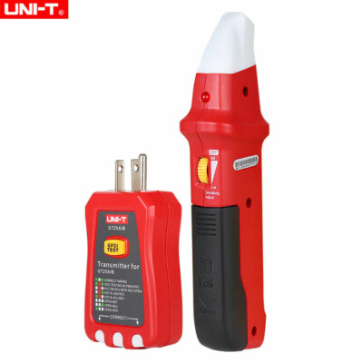 UNI-T UT25A Digital AC Circuit Breaker Finder Sensor GFCI Outlet Socket Tester