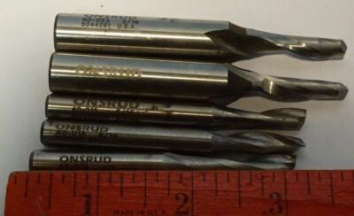 * LOT of 5 - Unused - ONSRUD - Hardened Steel - CENTER DRILL BITS (??) - 5/16