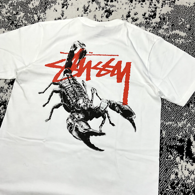 STUSSY SCORPION TEE WHITE - LARGE | eBay