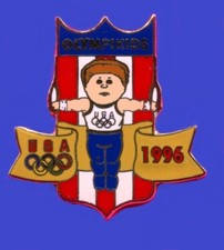 NEW  Patriotic Flag USA Olympic Men's Gymnastics Team Boy On Rings Lapel Pin