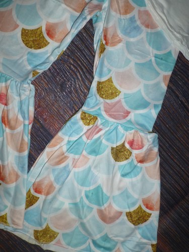 NEW Boutique Mermaid Bell Bottoms Girls Outfit Set - Picture 3 of 4