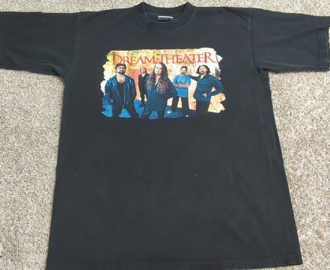 Vintage Dream Theater World Tourbulence 2002 Tour Concert Band T