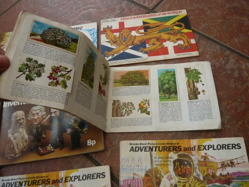 RETRO JOB LOT BROOKE BOND TEA CARDS IN BOOKS 1970,S AVIATION COSTUME INVENTORS - Picture 15 of 19
