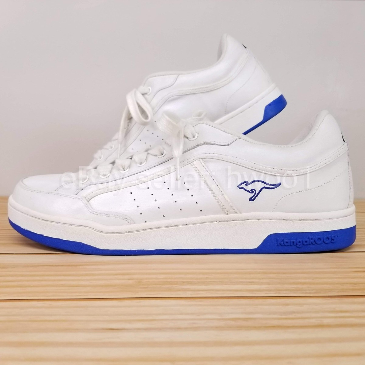 KangaROOS White Leather Shoes Match Mens Size 12 w/ Pockets