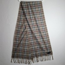 Cashmyarn by Berkshire Wide Scarf Italy Made Acrylic Faux Cashmere Beige
