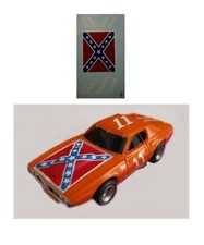 AFX 11 Rebel Charger 1/64 scale DECAL fits AFX Tyco Lifelike Auto World