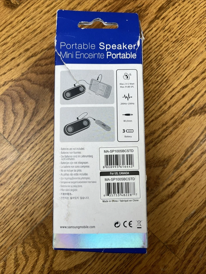 Alto-falante portátil Samsung SP-100 - Imagem 2 de 2