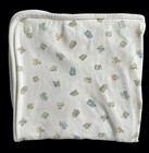The Childrens Place Baby Blanket White Quack Duck Toy Teddy Rocking Horse Blocks