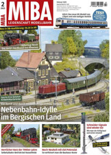MIBA 02/2025 - Nebenbahn-Idylle im Bergischen Land / Rivarossi DB 56.20 H0, NEU