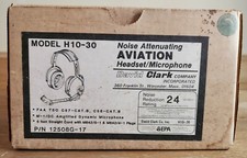 David Clark H10-30 Aviation Headset Microphone Noise Attenuating 24 Decibles M-1