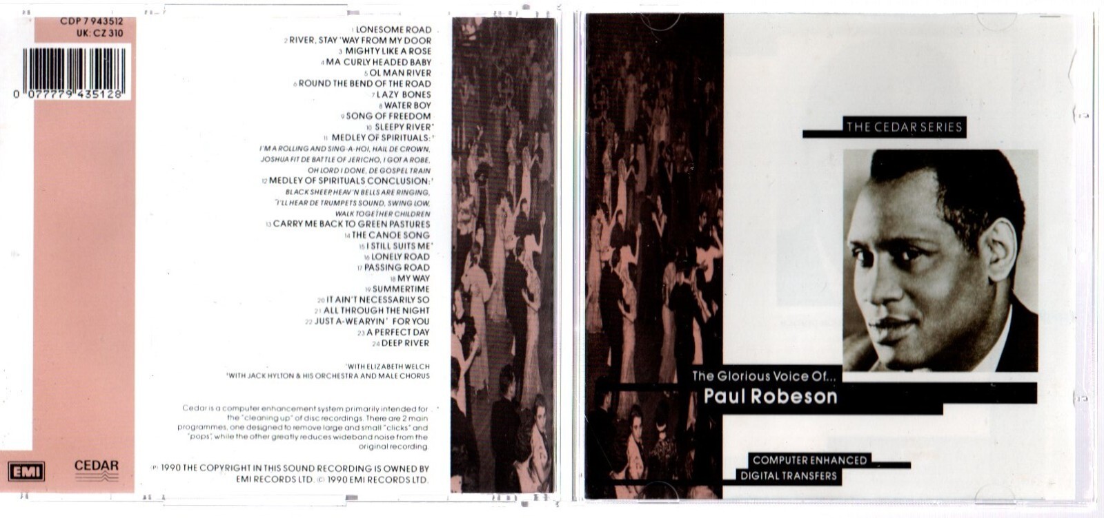 Glorious Voice of Paul Robeson by Paul Robeson (CD, 1990)