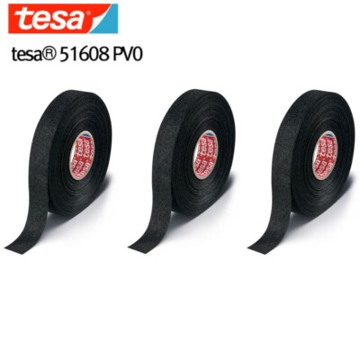 3pcs Tesa Tape Original Isoband 51608 19mm X 15m Adhesive Wiring Loom Cloth Tape