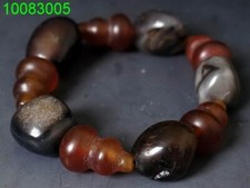 China red Agate Beads Bracelet Ethnic style natural  gourd shape elegant Style