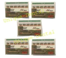 Pack of 5 Diadent Gutta Percha GP Points 4% Size 35  Box of 60 Fast Ship  T
