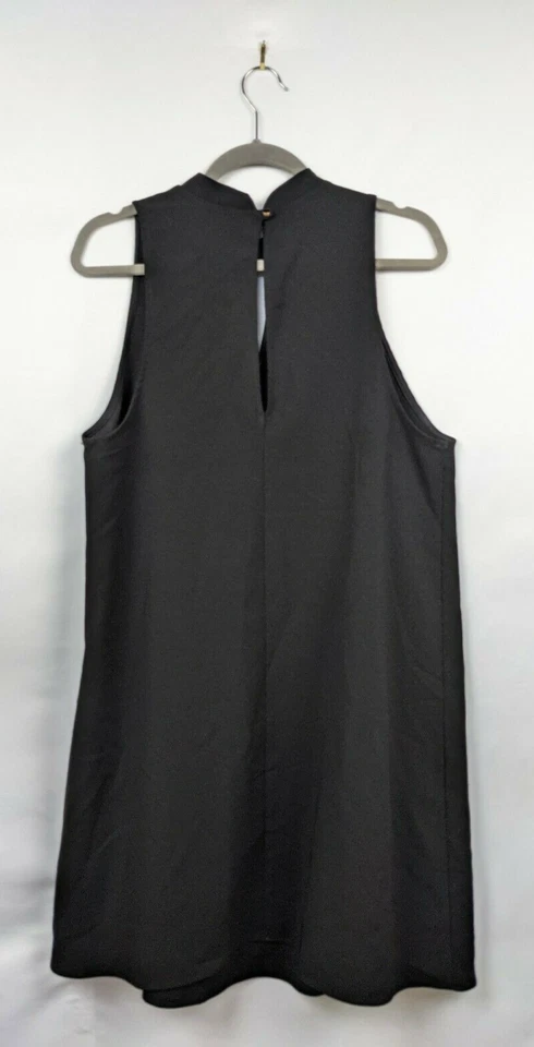 Vestido Everly para mujer L negro cambio cuello alto ojo de cerradura sin mangas Foto 2 de 4