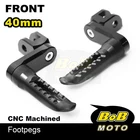 Billet BOB Front Foot Pegs 4cm Adjustable For Yamaha FZR 1000 87-96 95 94 93