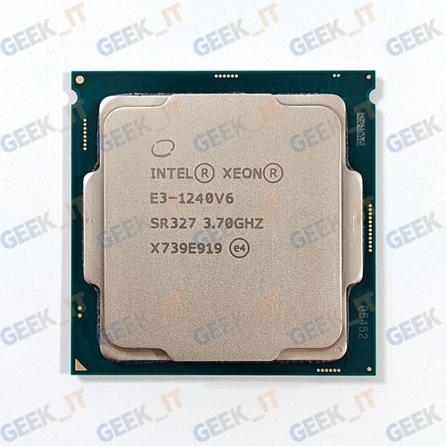✅Intel Xeon E3-1240v6 SR327 3.7GHz 4C / 8T 8MB 72W LGA1151 CPU E3 1240 v6 - Picture 4 of 5
