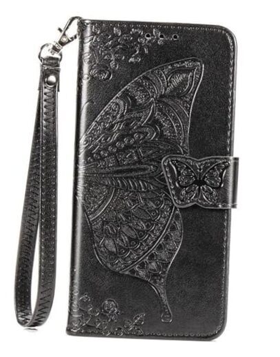 for Case Wallet PU Leather Credit Card Holder T-Mobile Revvl 7 Pro 5G Black