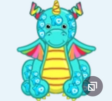 Webkinz Decade Dragon HM9157 RARE blue yellow...
