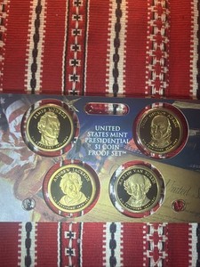 2008-S US Mint Presidential $1 Proof Set 4 Coins OGP Box 