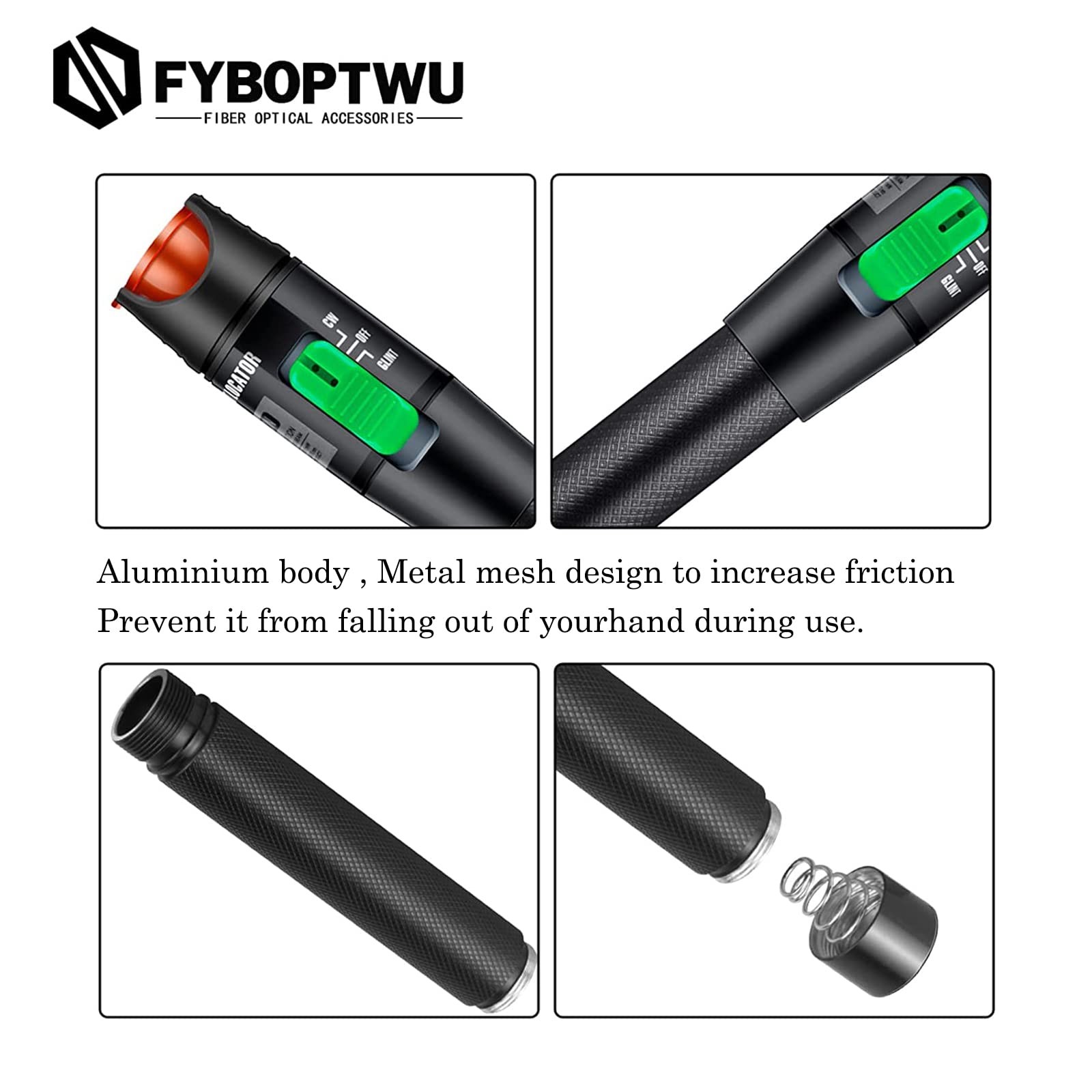 - 2pc 30km Visual Fault Locator VFL Fiber Tester Visual Fault Locator Fiber O...