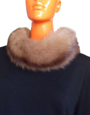 Scaldacollo Vintage Pelliccia Fur Real ZIBELLINO Kragen Sharf ho MaxMara Herno