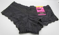 MAIDENFORM S 5 40823 Black Luxurious Lace Cheeky Hipster