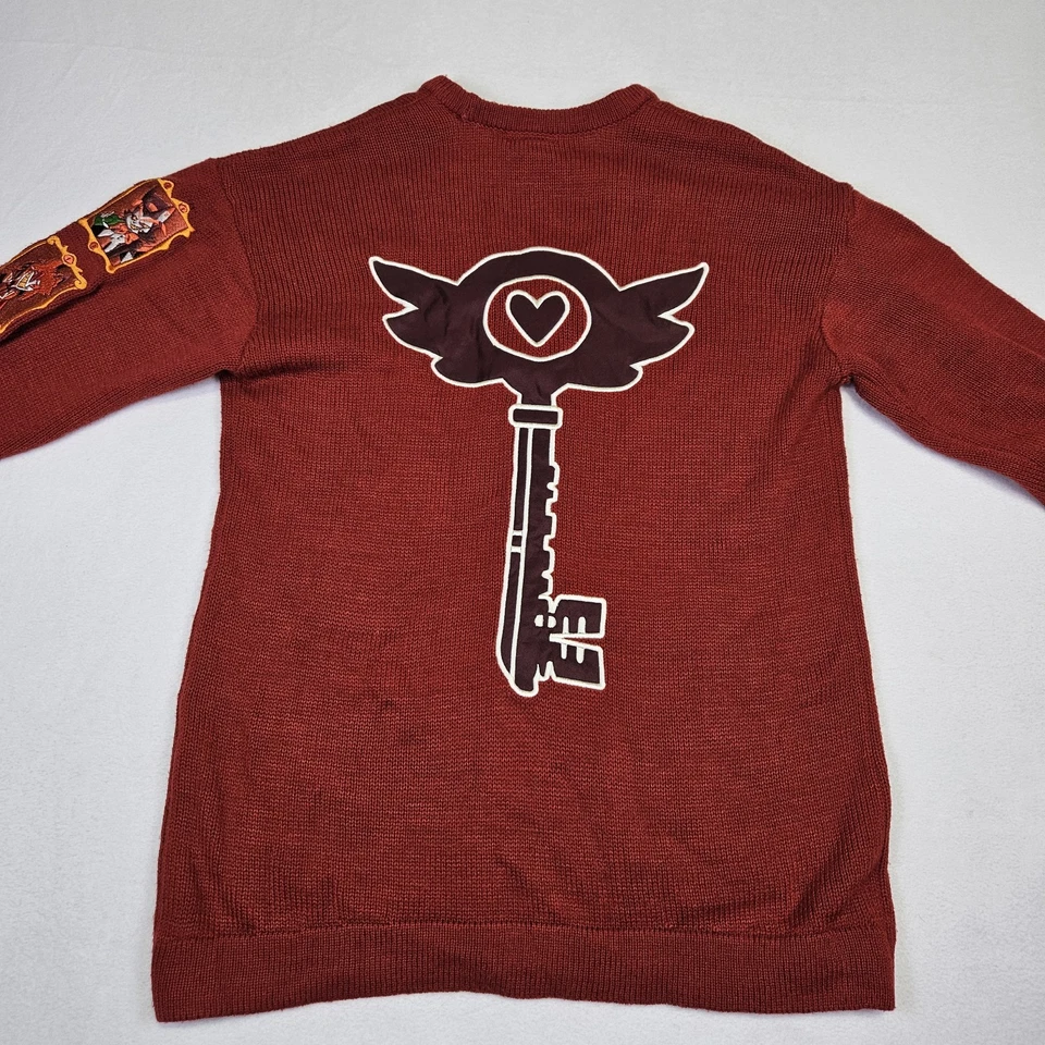 Cárdigan Suéter Parche Rojo Cremallera Cuello M Personaje Hotel Hazbin Hot Topic Mujeres Foto 2 de 4