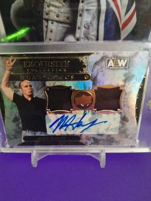 2024 Upper Deck Black Diamond AEW Exq. Collection Matt Hardy Relics/Auto 5/5